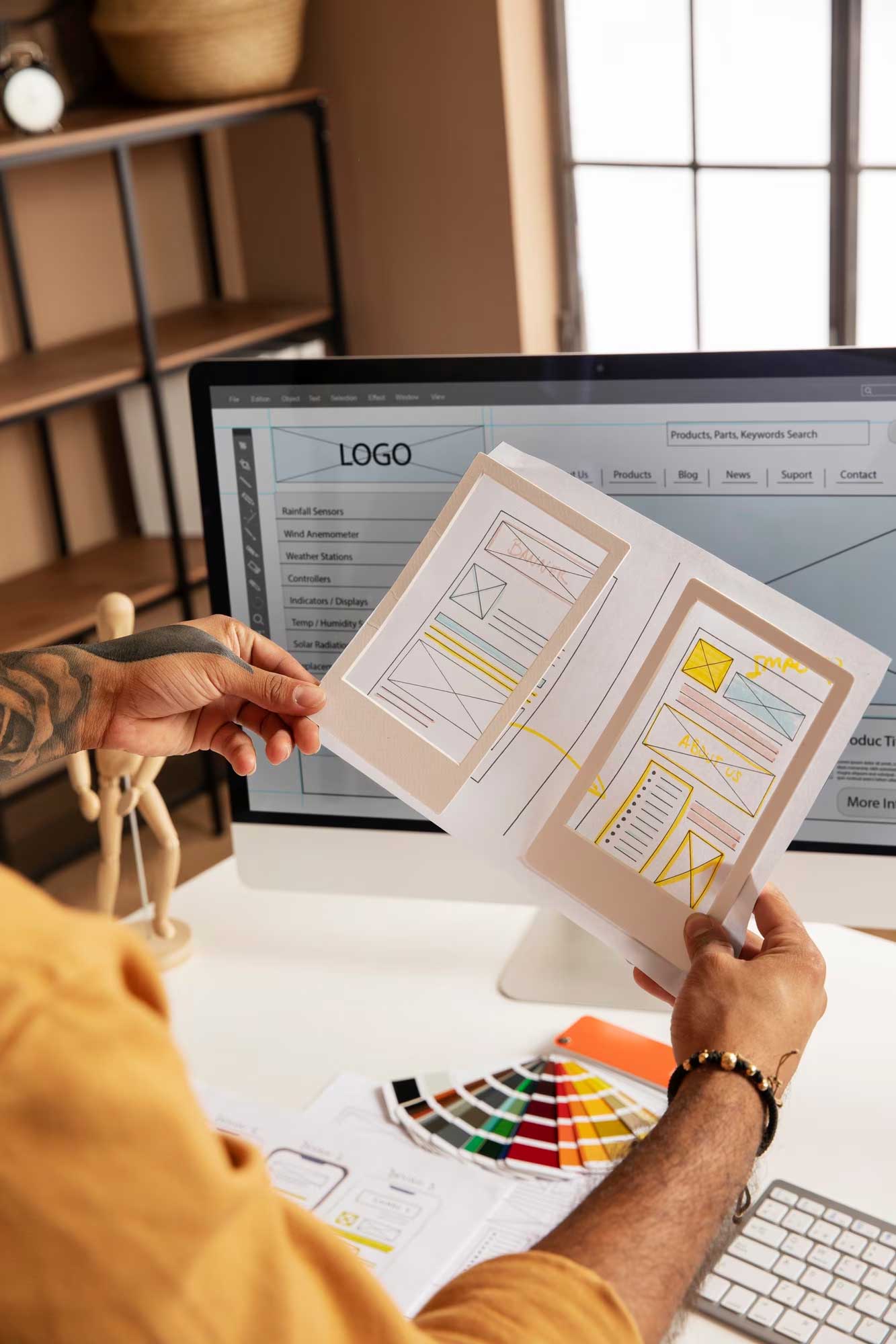 Responsive and mobile-friendly website layout